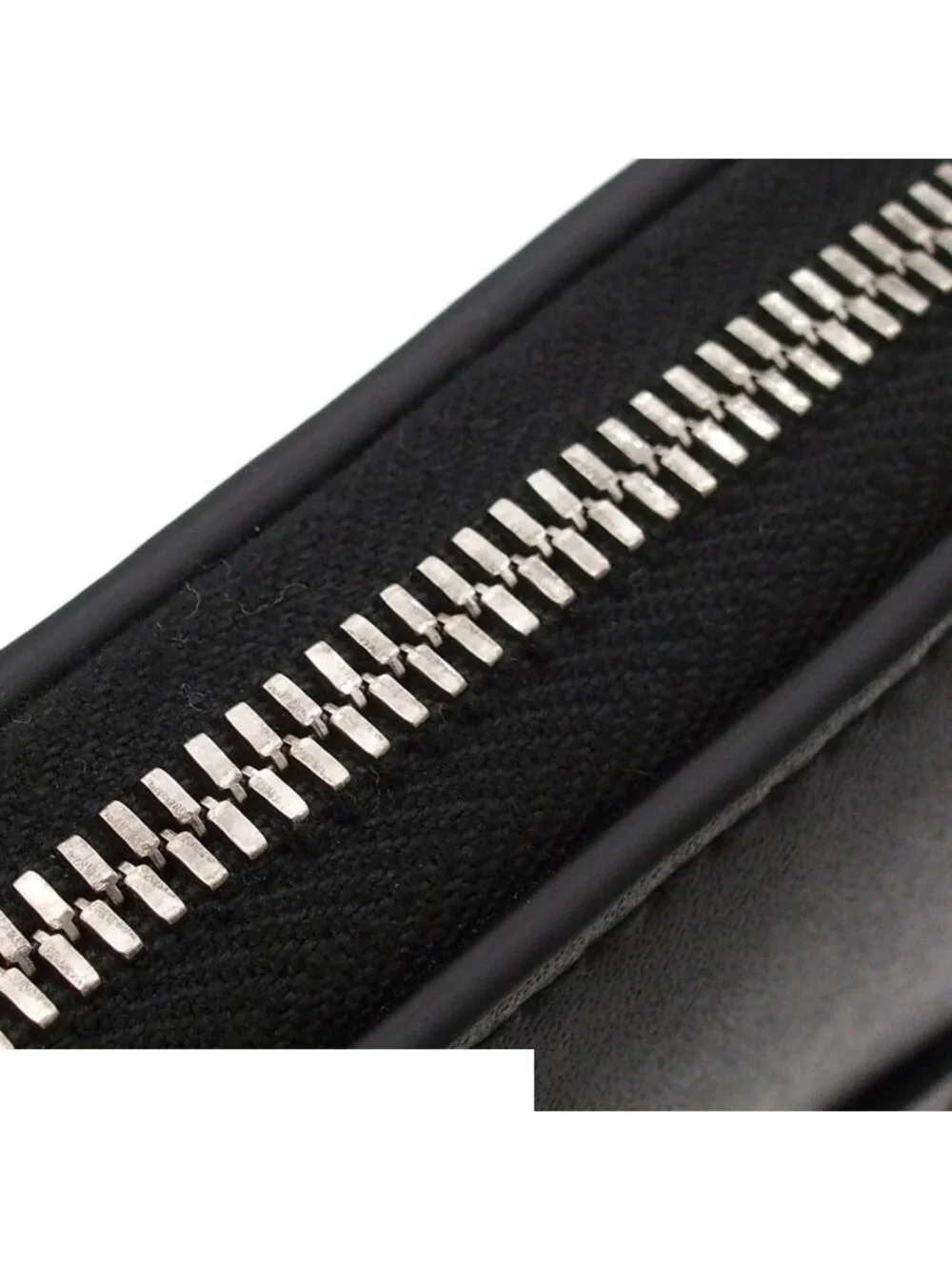 Bottega Veneta Maxi Intrecciato Cassette Zip Around Wallet Black Leather